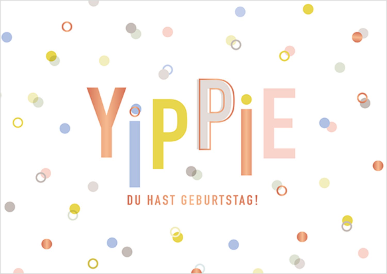 Grafik Werkstatt Glückwunschkarte Postkarte Geburtstag, Grußkarte, 14,8 x 10,5 cm, umweltfreundlich