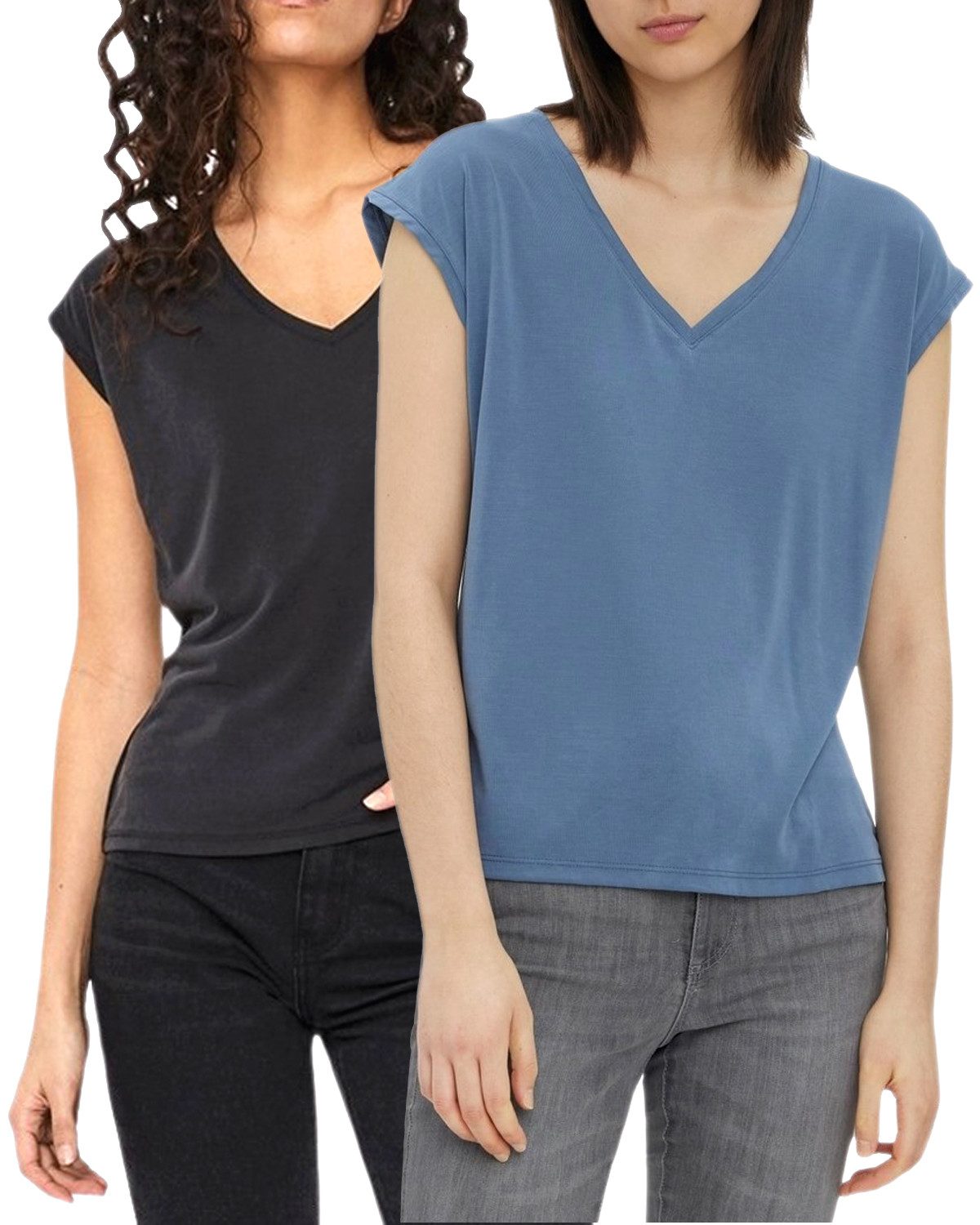 Vero Moda T-Shirt (2er-Pack) Basic Shirt günstig online kaufen