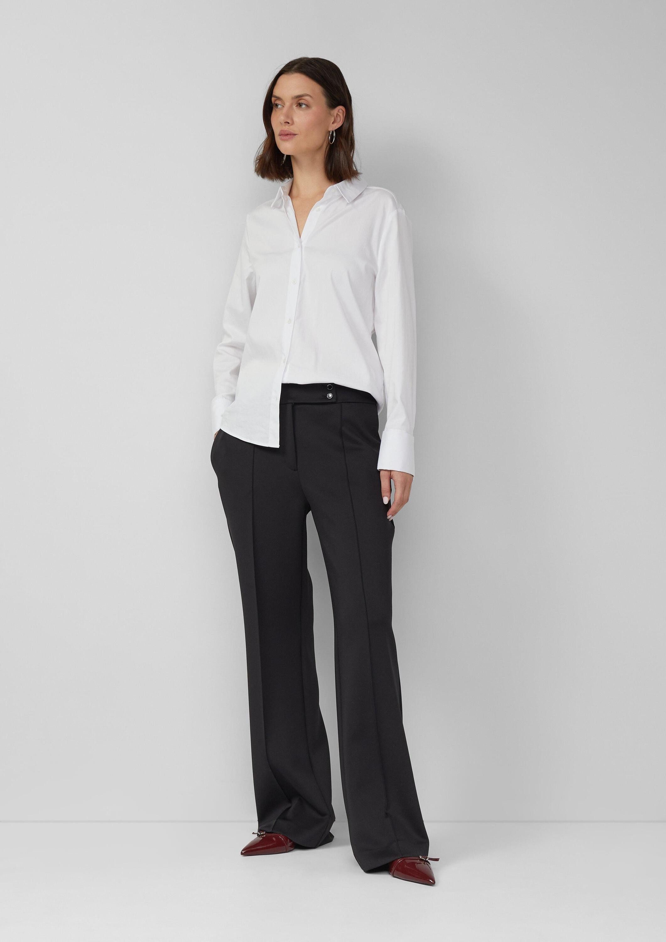 s.Oliver Chinos Hose Scuba-Hose mit Biesen und Zierknöpfen