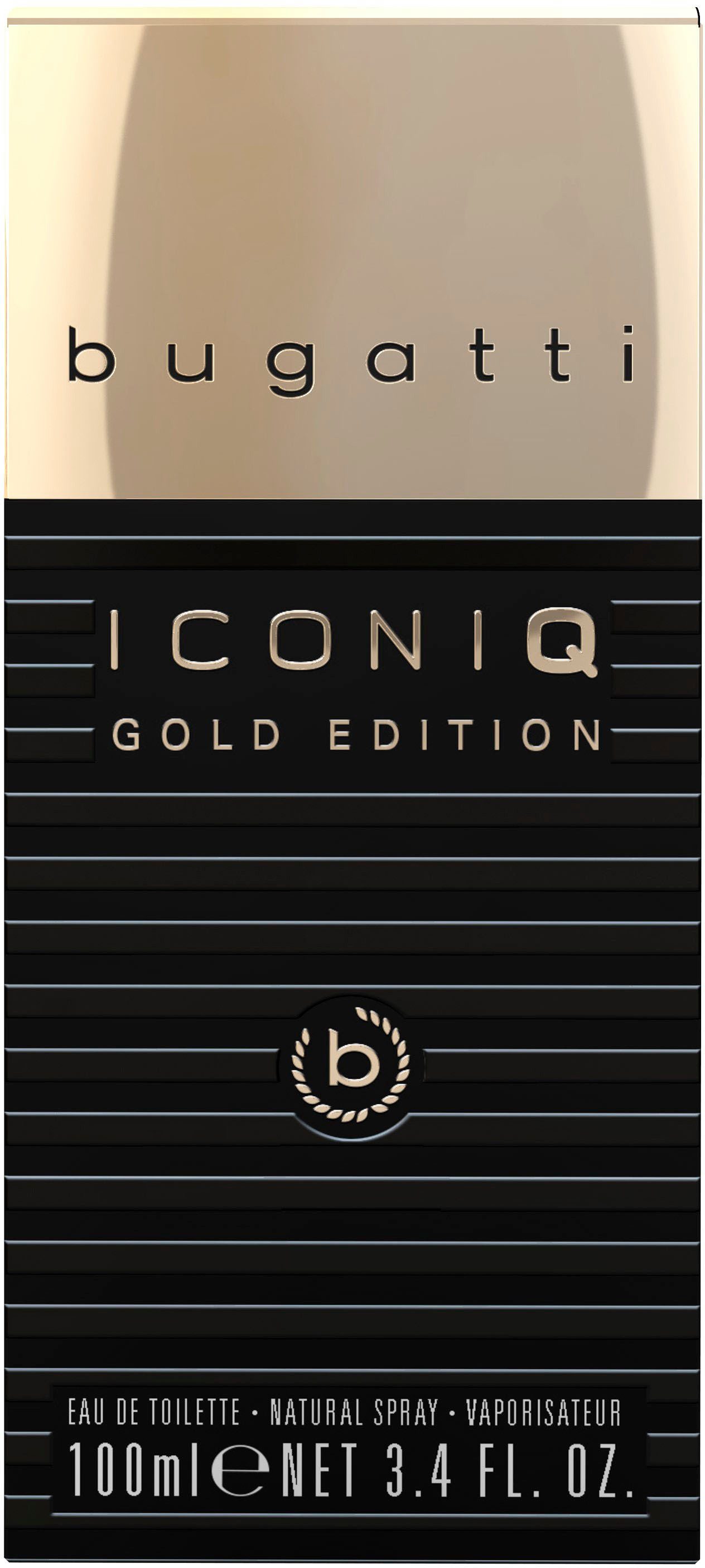 bugatti Eau de Toilette ICONIQ GOLD EDT 100ml, mit unvergleichlicher Anziehungskraft