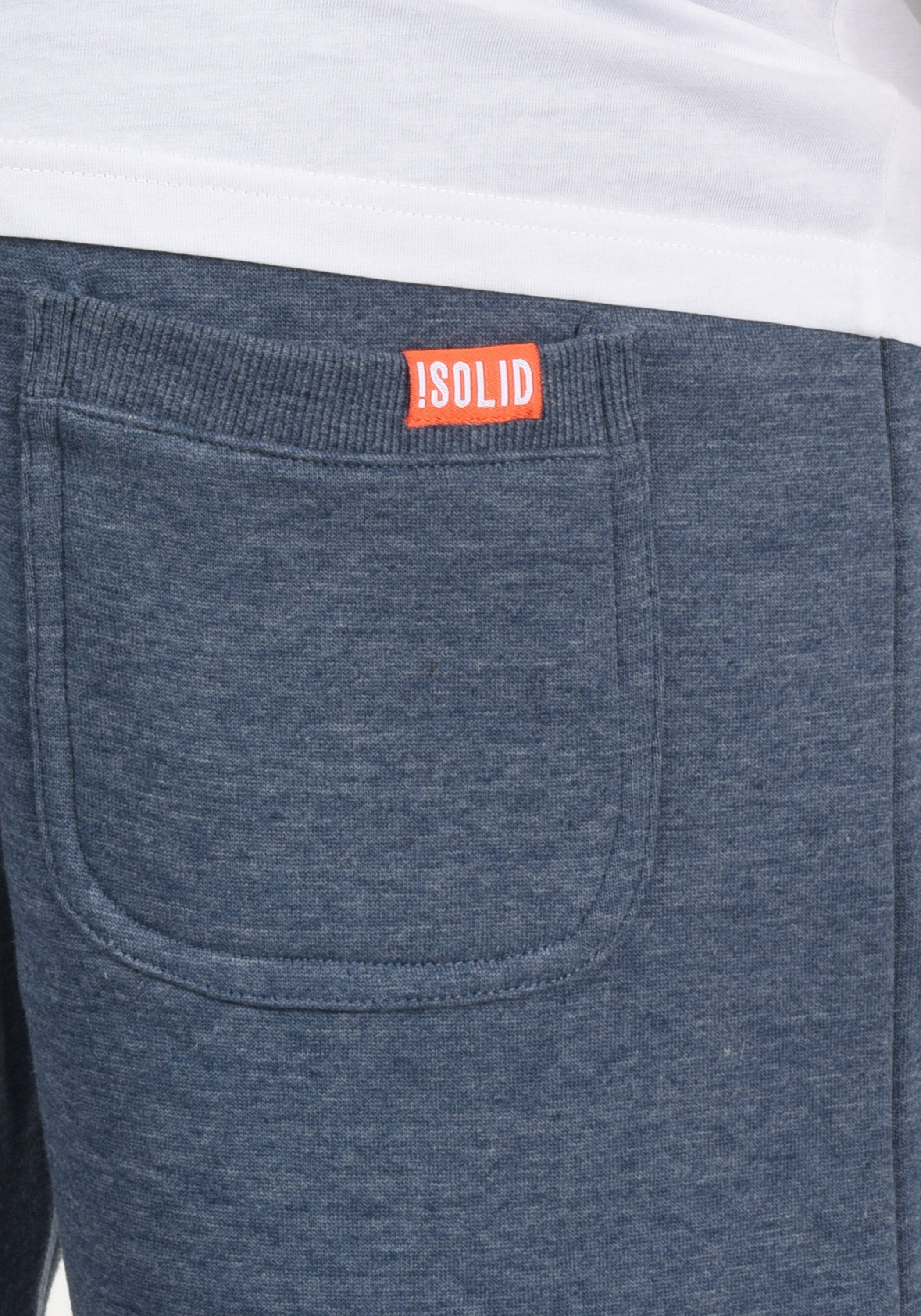 Blue Hose SDBennShorts breiten Grey Melange kurze Kontrastkordeln mit (1946M) !Solid Sweatshorts