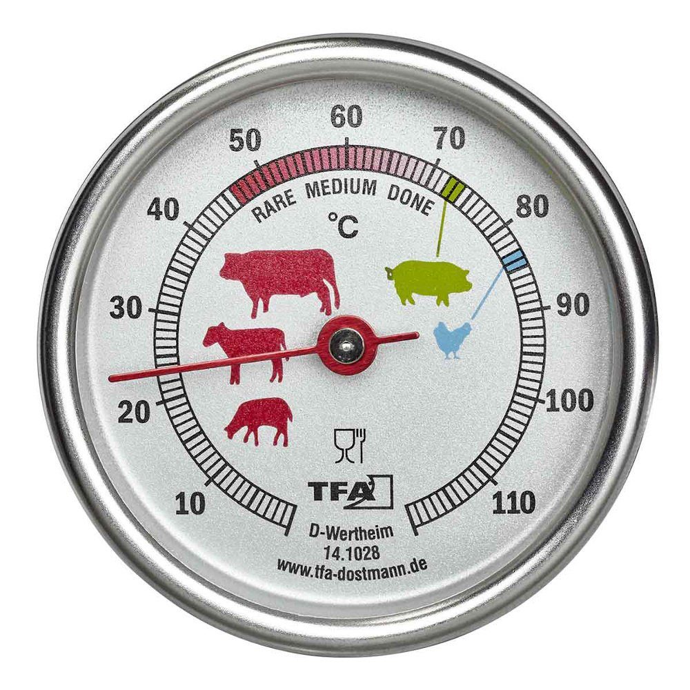 TFA Dostmann Backofenthermometer Bratenthermometer TFA 14.1028 Einstichthermometer Küchenhelfer