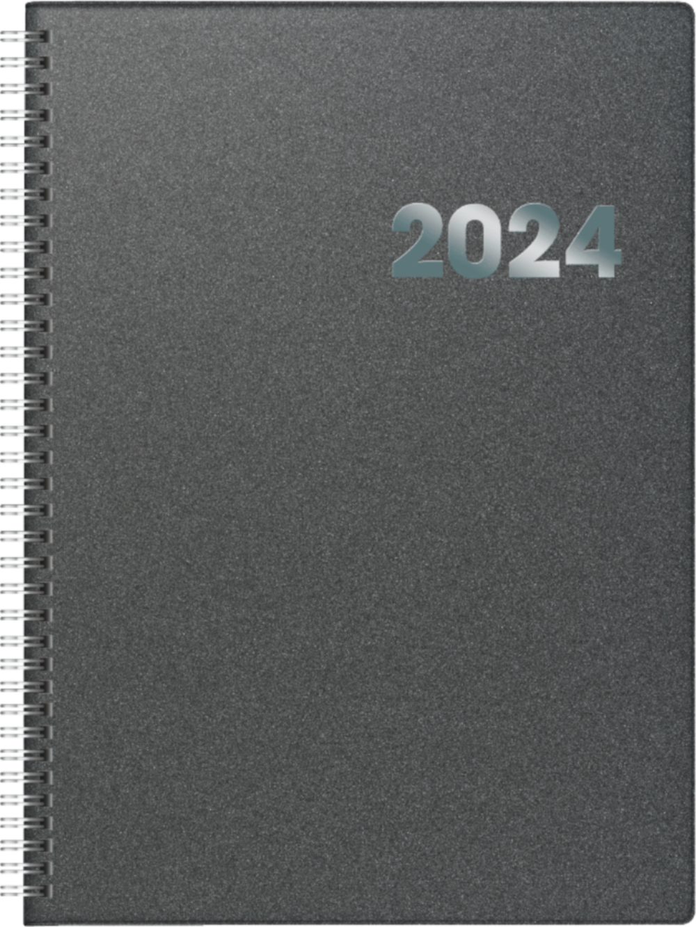 BRUNNEN Buchkalender BRUNNEN Kalender 2024 Buchkalender A4 1Seite/1Tag 