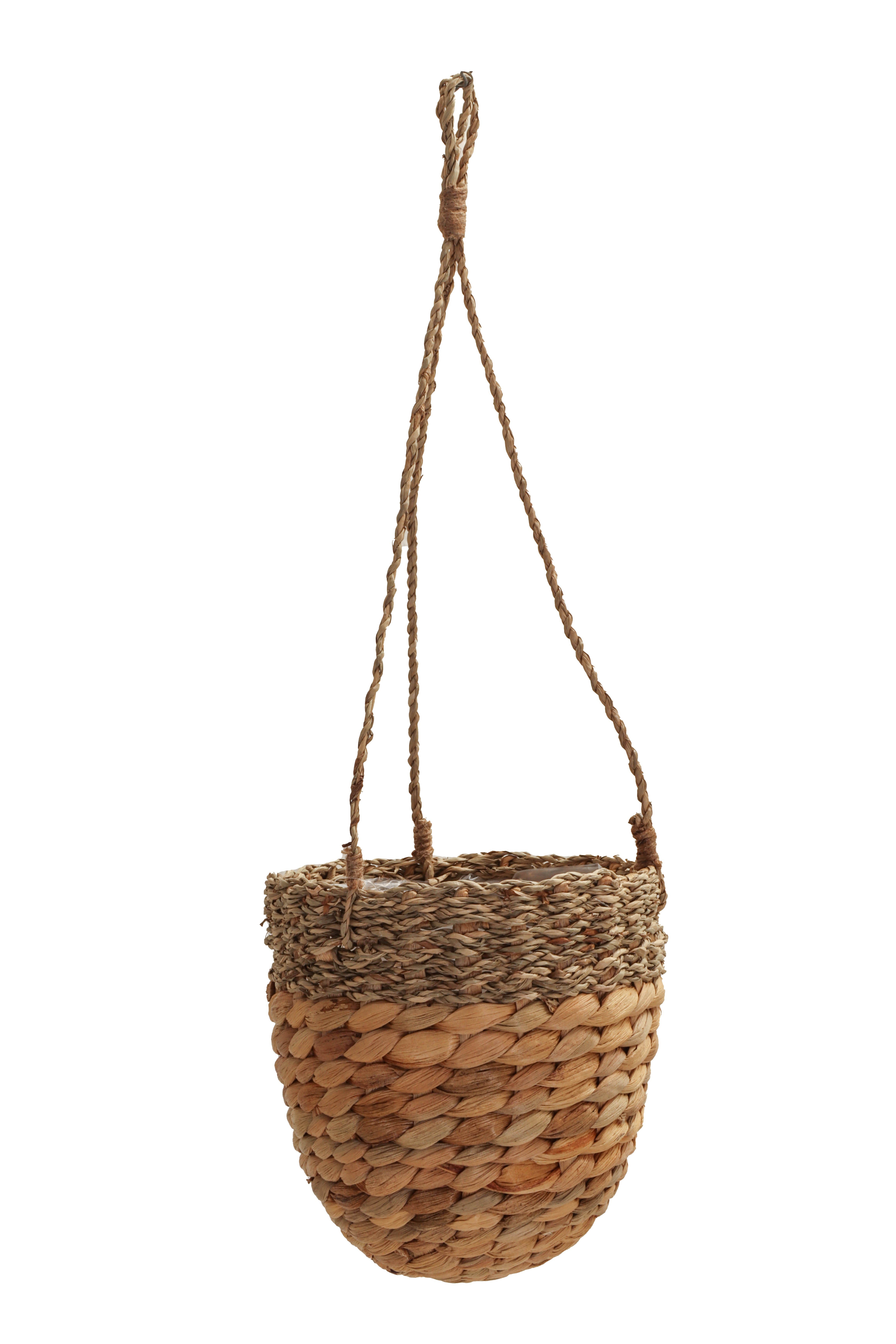 tegawo Blumenampel geflochten aus Wasserhyazinthe und Seegras. € 11,99, (€ 11,99 pro 1 Stk).