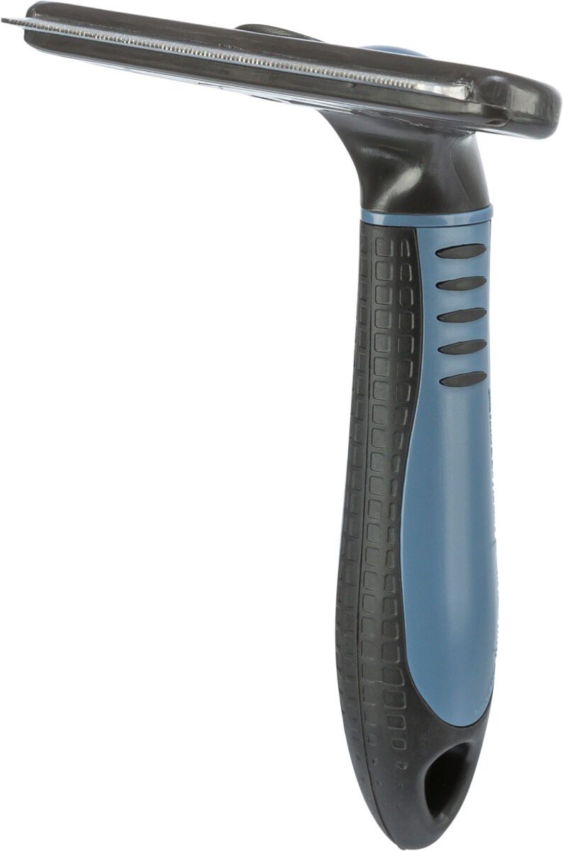 TRIXIE Fellbürste Carding-Striegel - dunkelgrau/blau - 11 × 15 cm