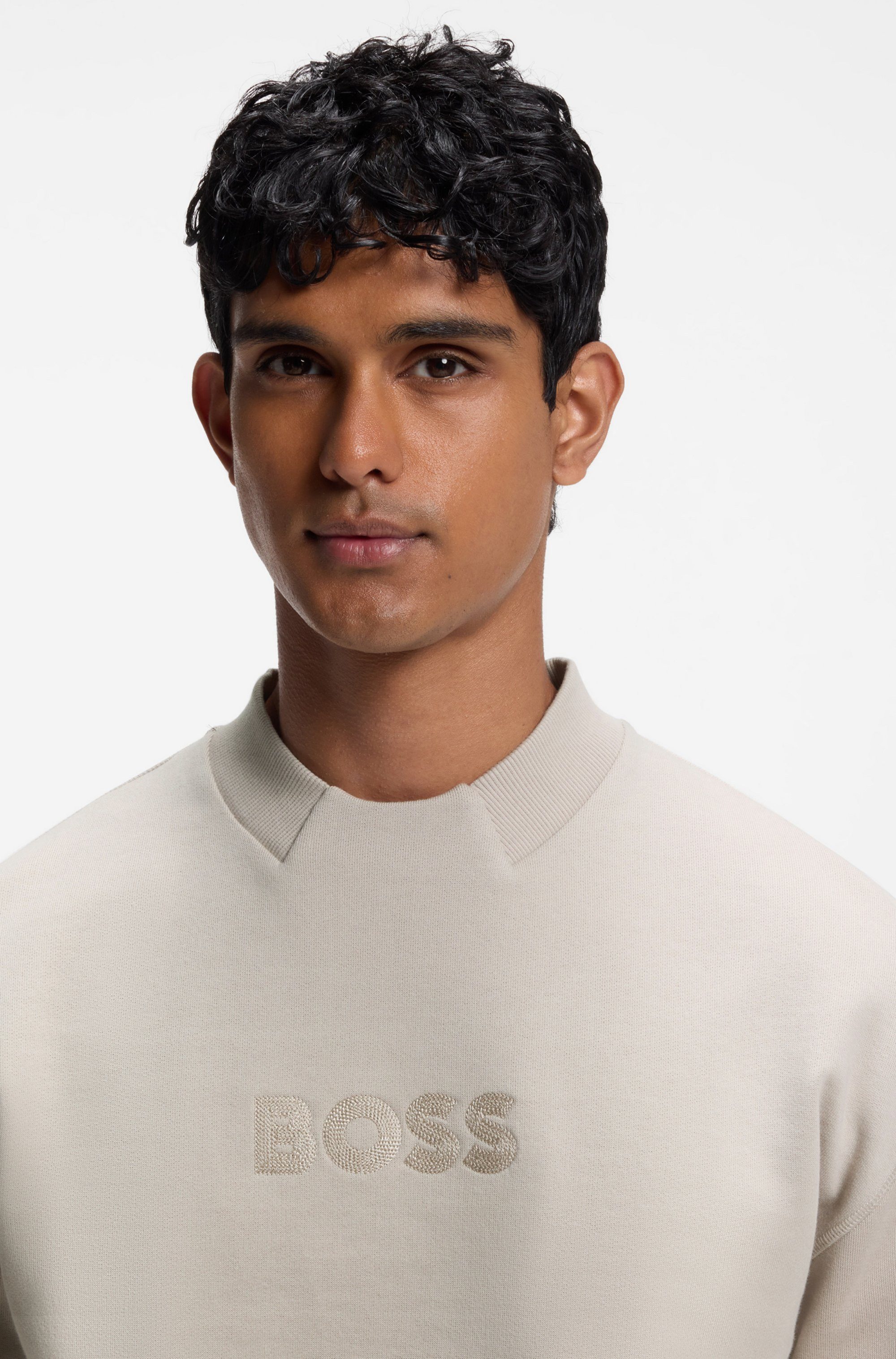 BOSS Sweatshirt Fashion im Relaxed Fit, gestickter Logoschriftzug