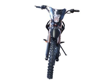 KXD Dirt-Bike 125cc Dirtbike Cross Pitbike Crossbike KXD 609 E+K 17/14 Licht Schwarz