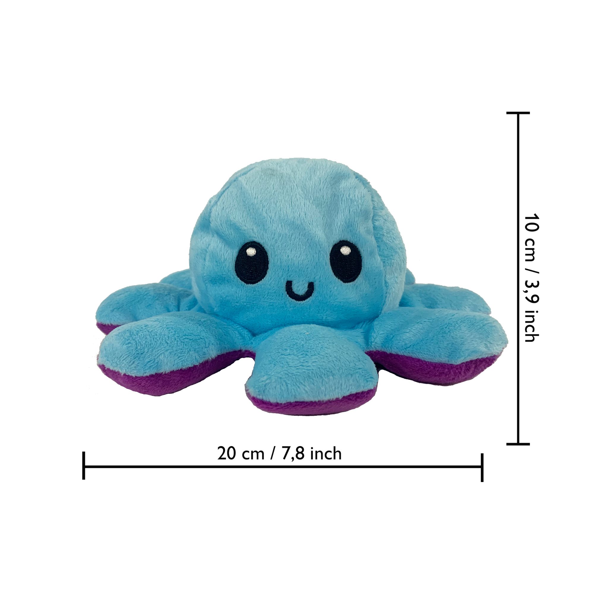 Montegoni Plüschfigur Wendbarer XL Oktopus Plüsch – 20 x 10 cm großes Weihn günstig online kaufen