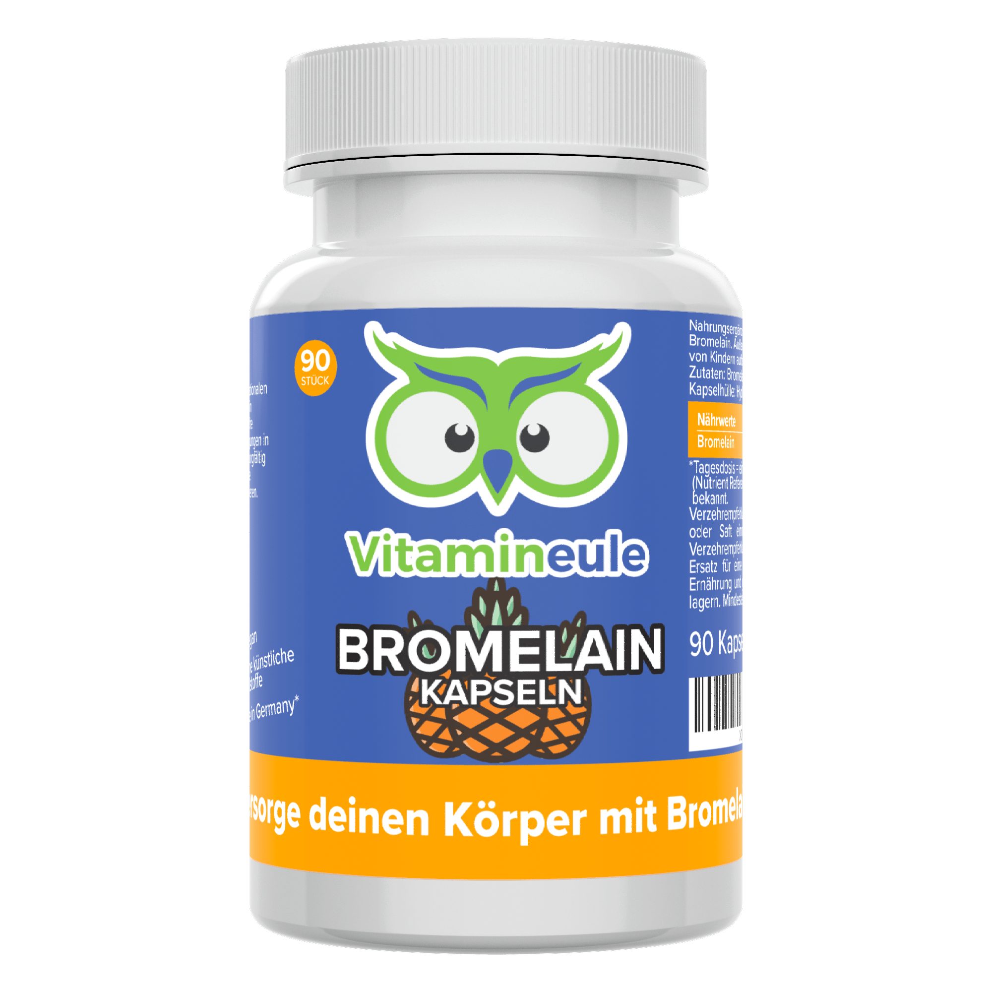 Bromelain Kapseln mit 400 mg / 960 FIP natürlichem Bromelain - Kapsel