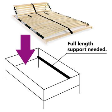 Lattenrost »Lattenrost mit 28 Latten 7 Zonen 100 x 200 cm Bettrahmen Rost Bettrost«, vidaXL