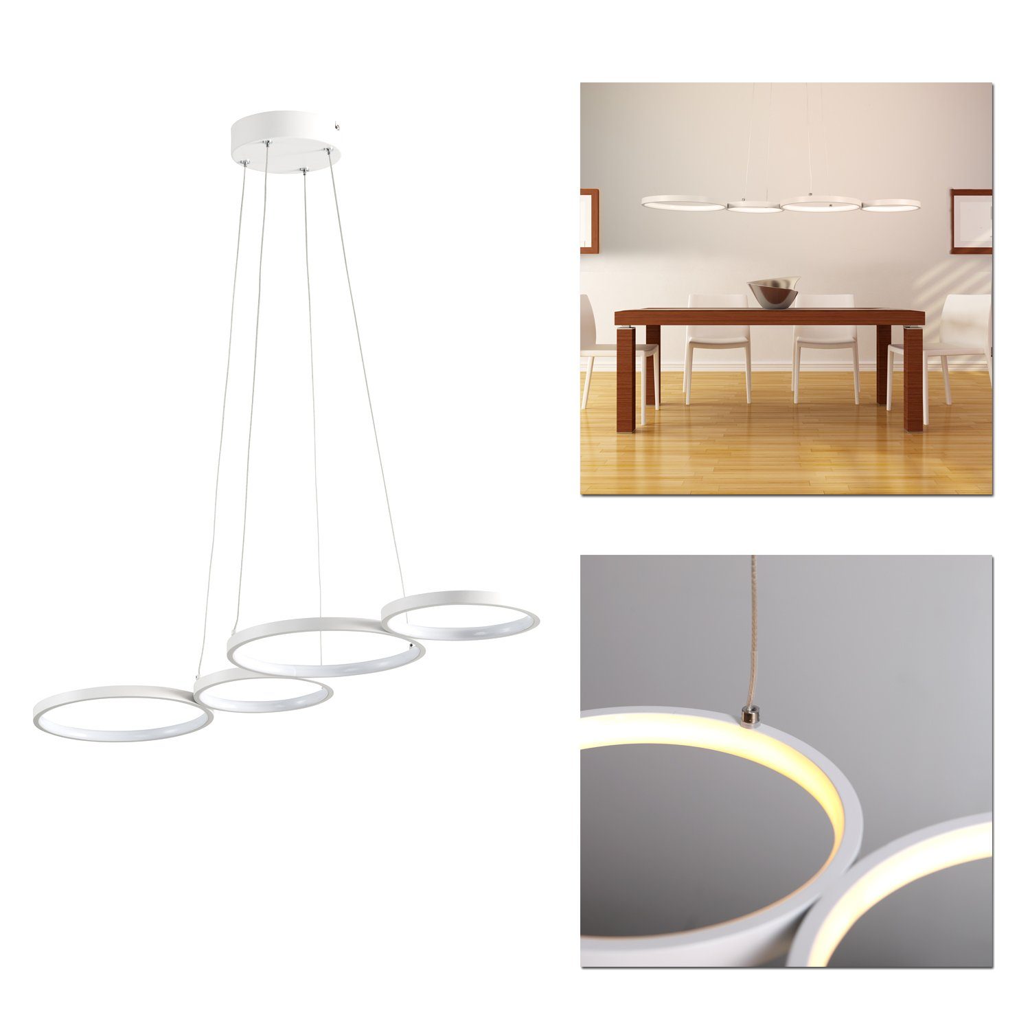 Home4Living Pendelleuchte LED Pendellampe modern 31W günstig online kaufen
