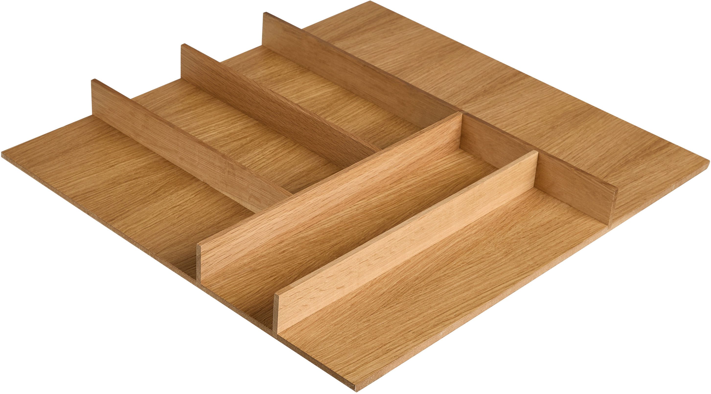nobilia® Besteckeinsatz nobilia Zubehör, aus hochwertiger Eiche Massivholz, in vier Breiten