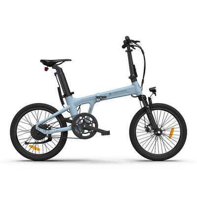 ADO E-Bike Air 20S Elektrofahrrad, bike,klapprad Riemenantrieb,Citybike,20 zoll, 1 Gang, Automatikschaltung, Hintermotor, 345,00 Wh Akku, (verbesserte Version der Air20), ebike Damen/Herren, Leicht,Federgabel