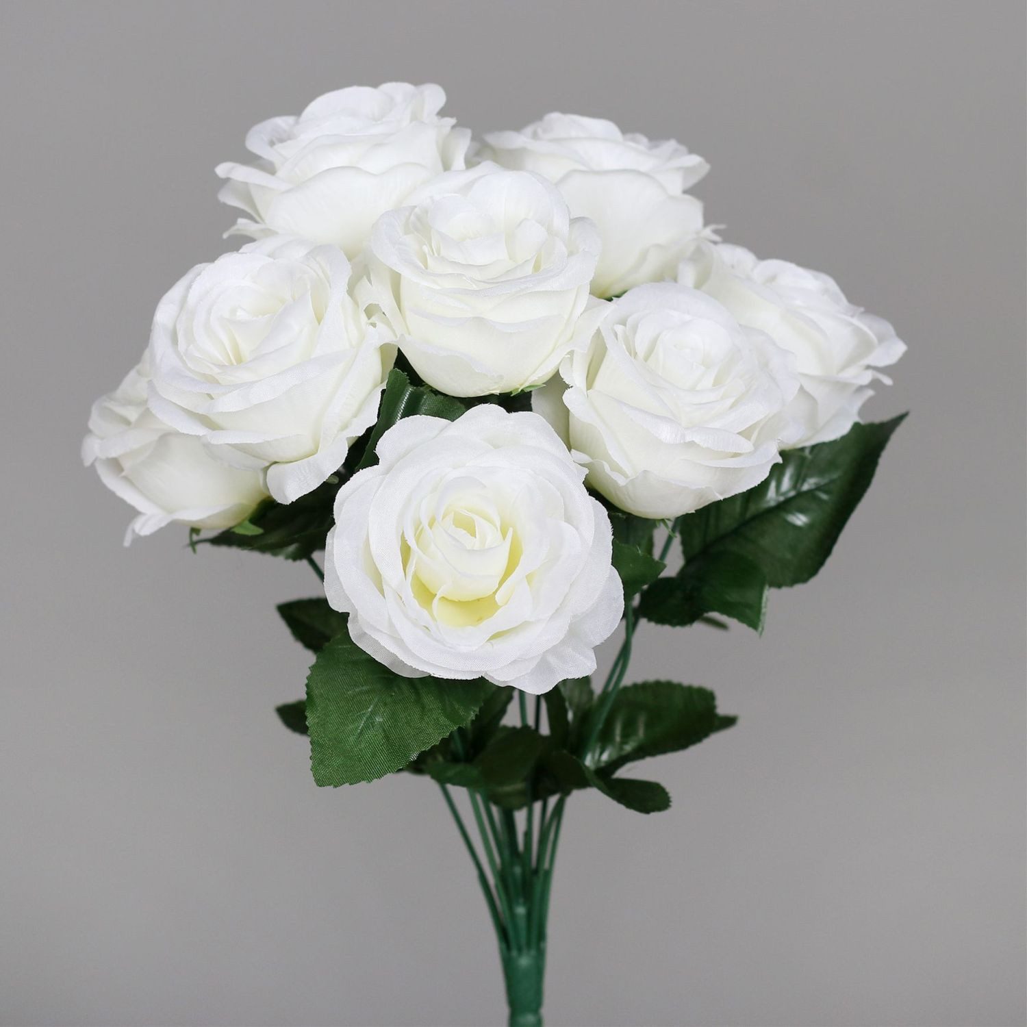 Kunstblume Rosenbündel Rose, DPI, Höhe 40 cm, Farbe: Weiß