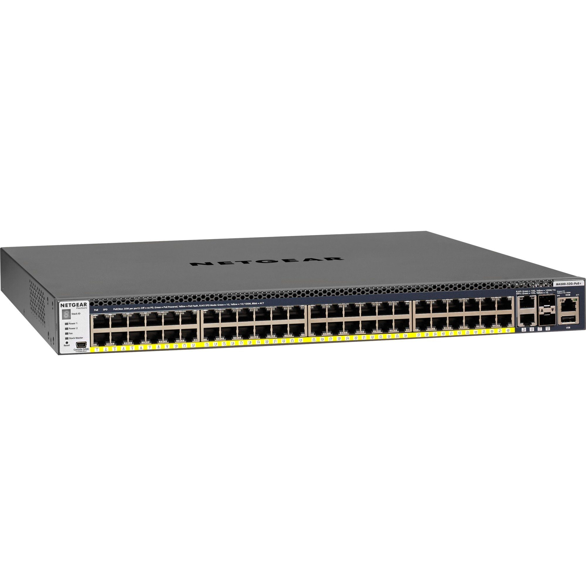 Netgear Netzwerk-Switch Switch M4300-52G-PoE+, NETGEAR