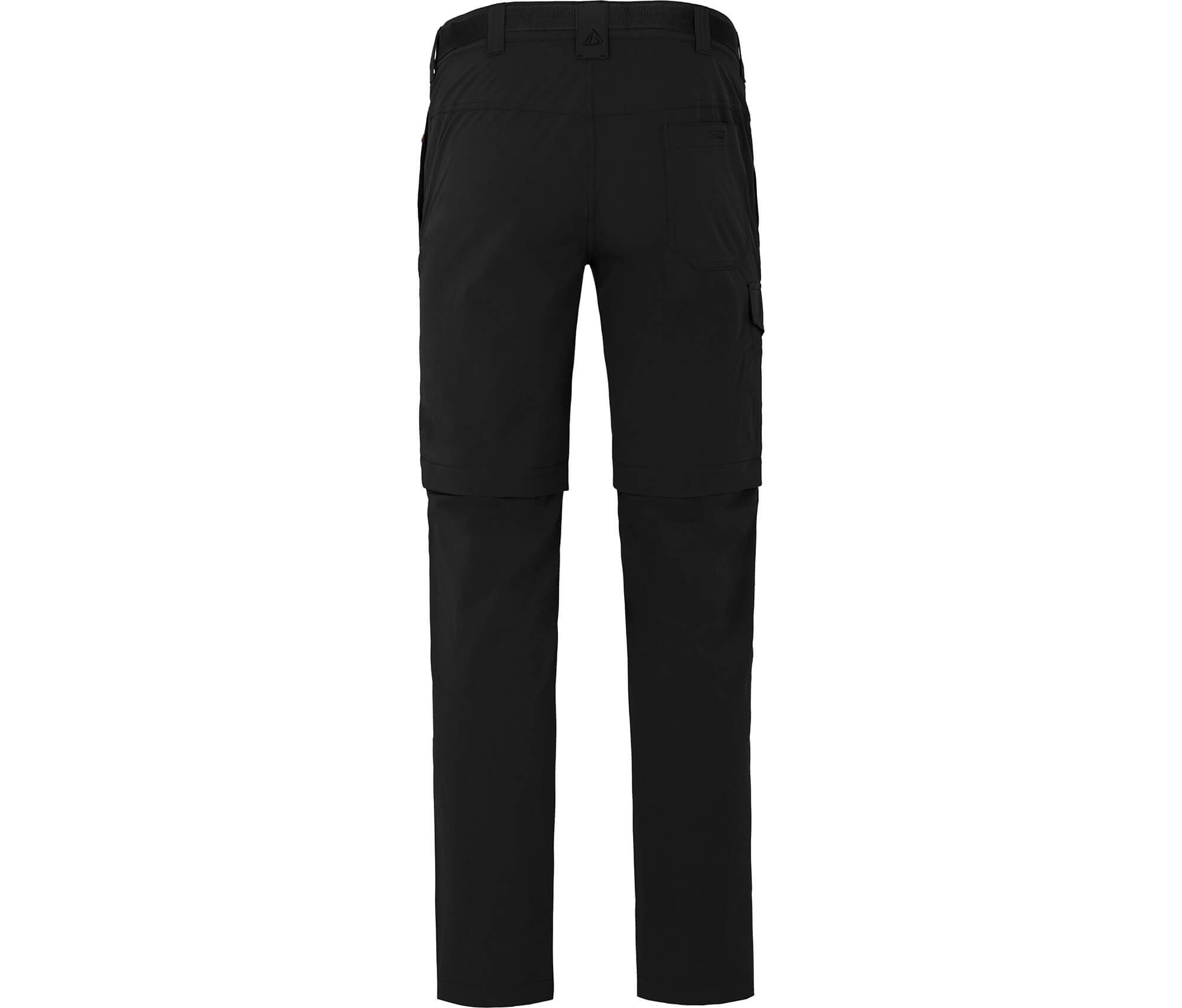 (slim) Normalgrößen, pflegeleicht, vielseitig, BAKER Zip-off-Hose schwarz Bergson Herren Wanderhose, Zipp-Off