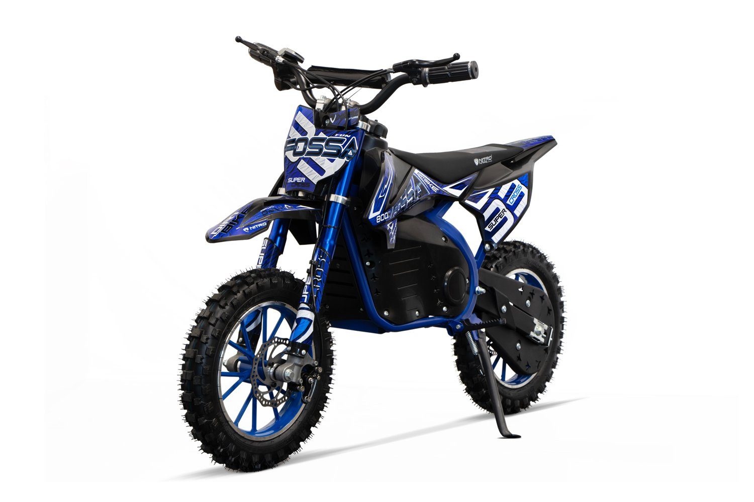 Nitro Motors E-Motorrad Elektromotorrad 800W Kinder Dirtbike Fossa 10" Pocketbike Crossbike, 28 km/h Orange
