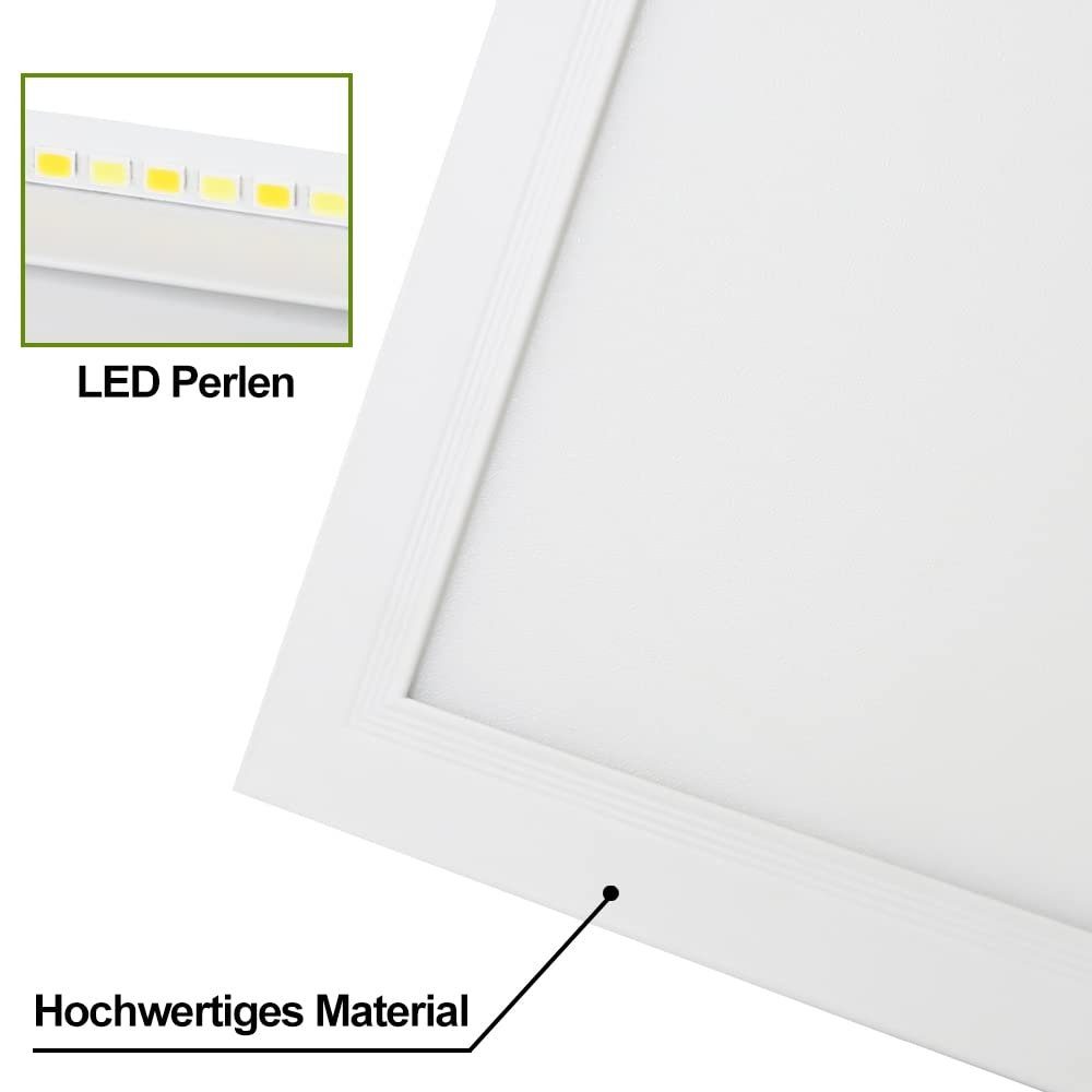 ZMH Deckenleuchten ED Panel Dimmbar Panel Deckenlampe mit fernbedienung, LED fest integriert, Tageslichtweiß, 100 x 25cm, 42W
