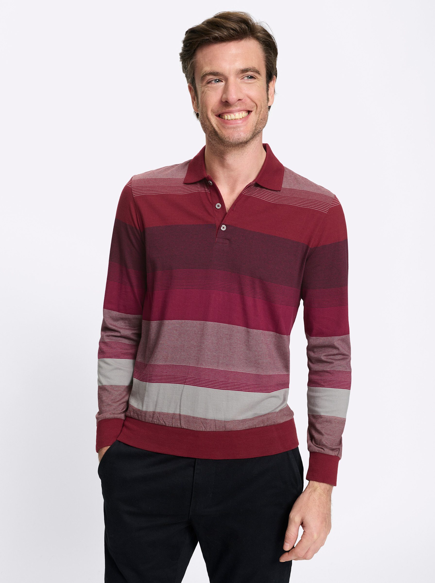 Witt T-Shirt Langarm-Poloshirt Langarm