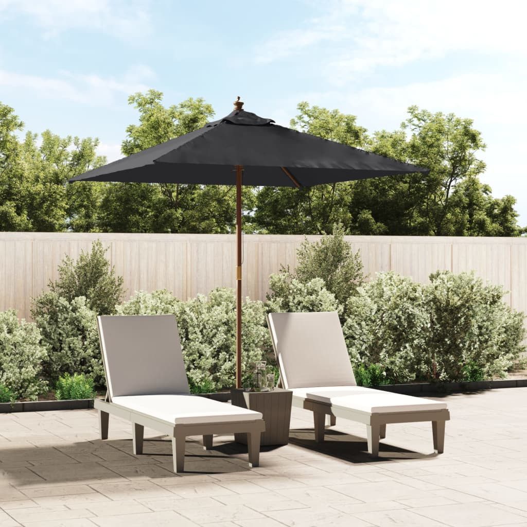 DOTMALL Sonnenschirm Sonnenschirm mit Holzmast 198x198x231 günstig online kaufen