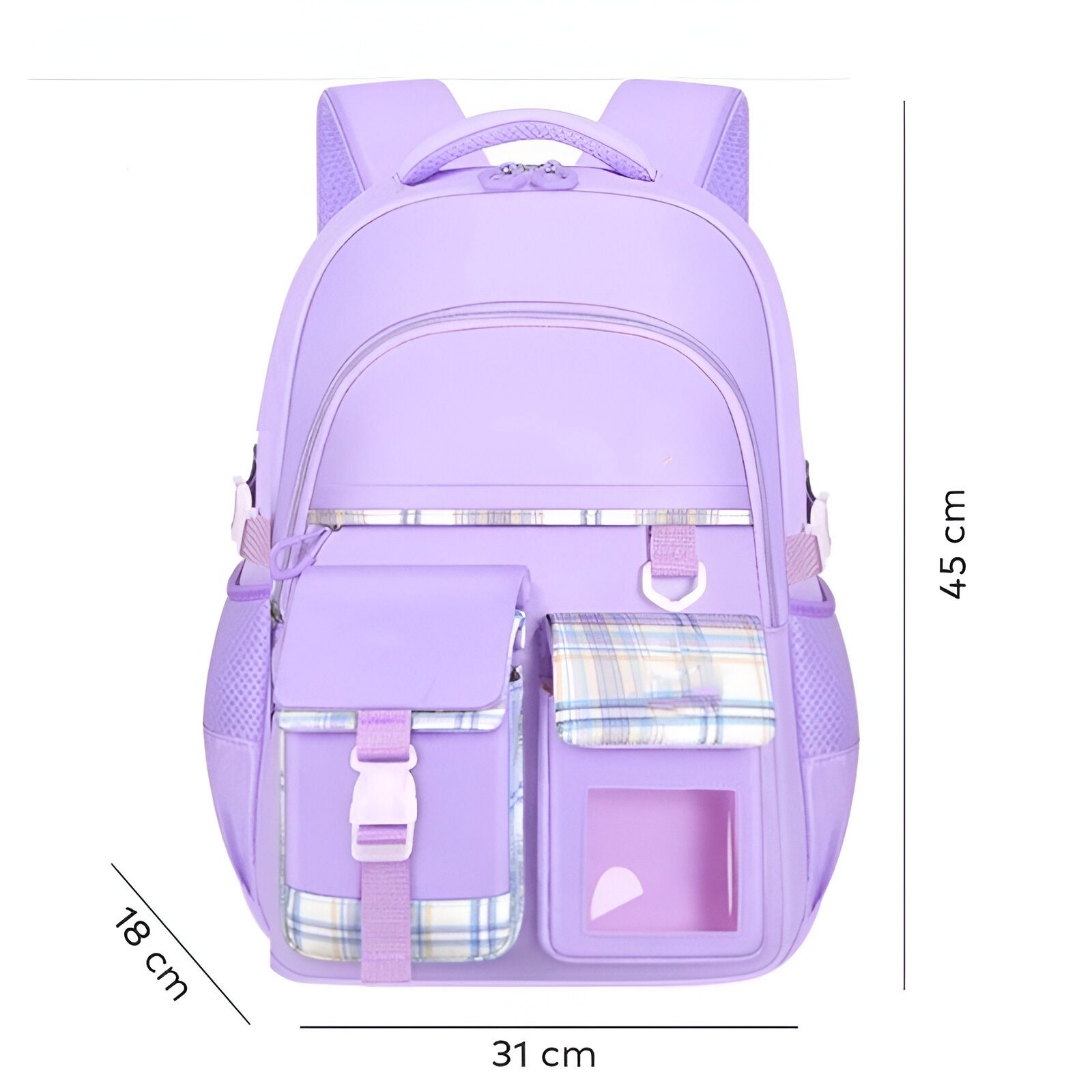 WS-Trend Rucksack Mädchen Rucksack Backpack Tasche 45 x 31 x 18 cm Lila