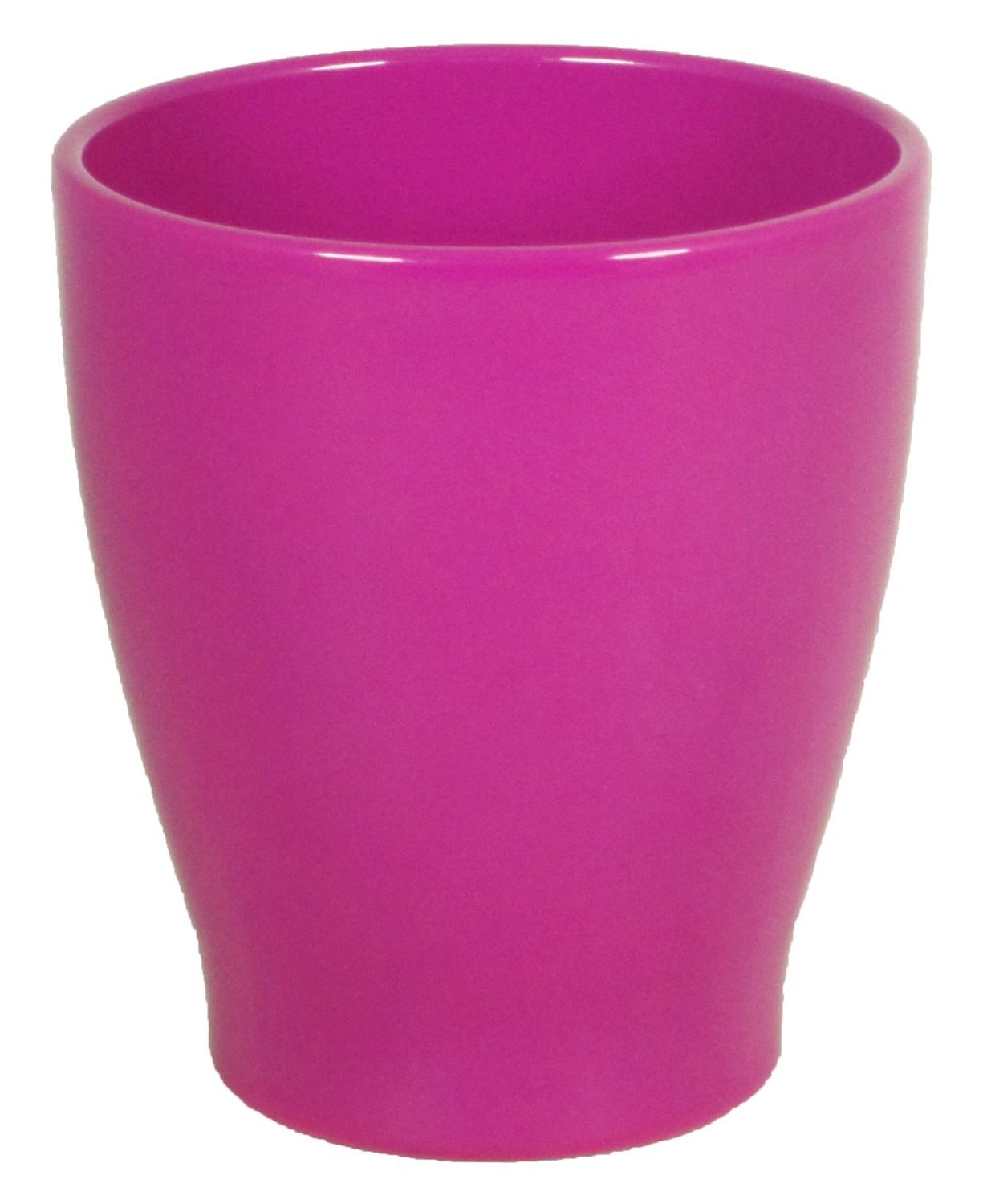 INNA-Glas Blumentopf Keramik Orchideenvase, Ø13,2cm, 15cm, pink - Pflanztopf/Orchidee
