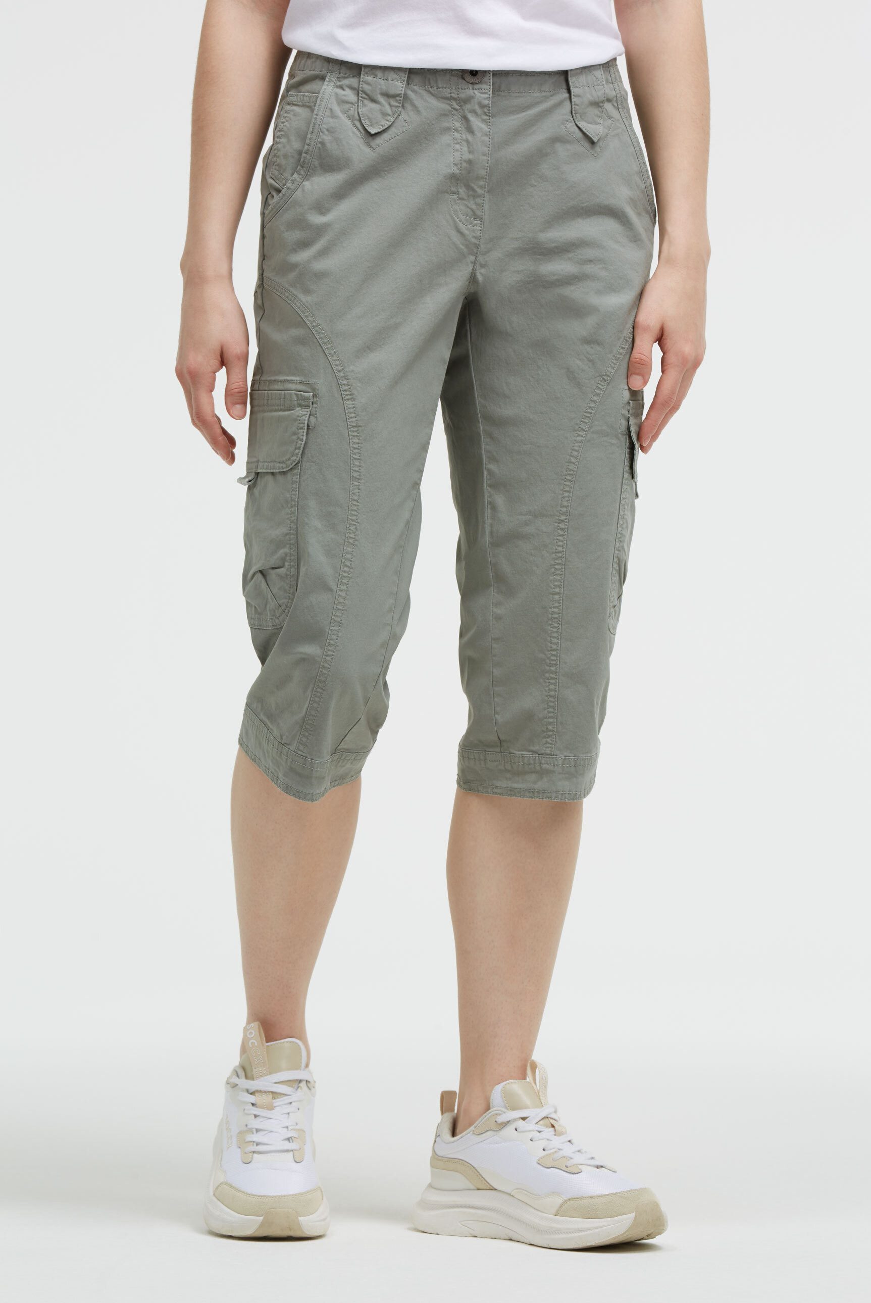 SOCCX Skaterbermudas mit verstellbarem Knopfriegel am Hosensaum