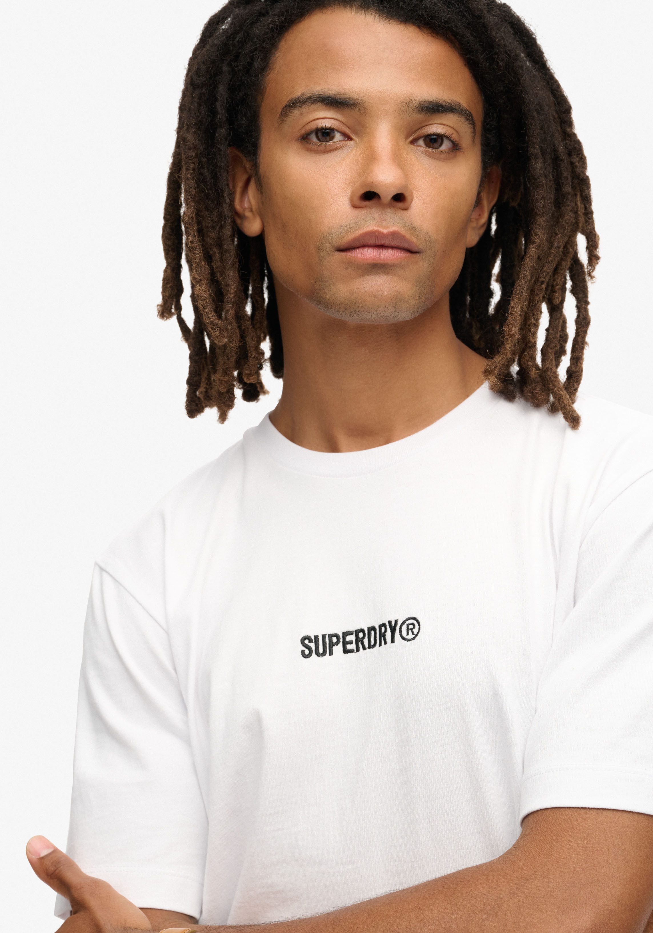 Superdry Rundhalsshirt MICRO LOGO GRAPHIC LOOSE günstig online kaufen