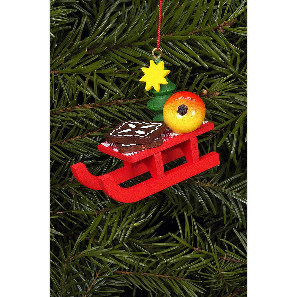 Christian Ulbricht Dekohänger Christbaumschmuck Weihnachtsschlitten (5,3x4,3cm) von Christian Ulbric