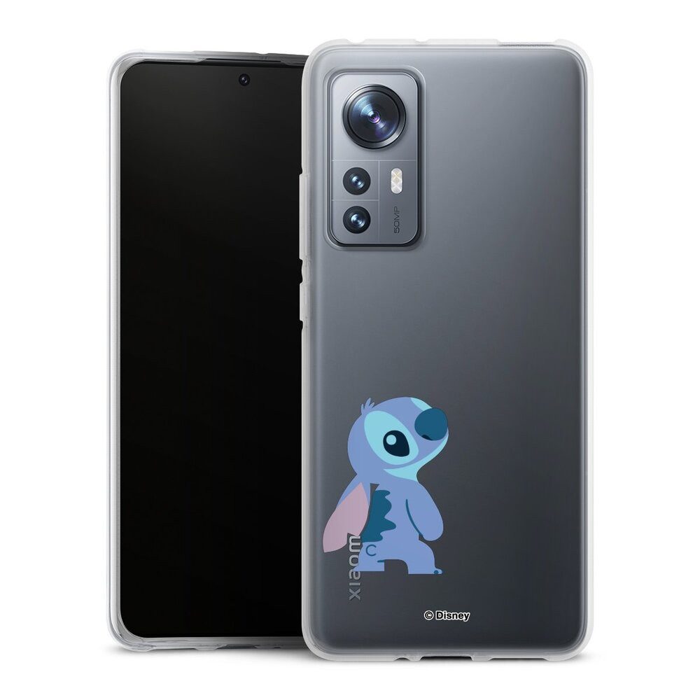 DeinDesign Handyhülle Lilo & Stitch Fanartikel Disney Stitch Smiling, Xiaomi 12 5G Silikon Hülle Bumper Case Handy Schutzhülle