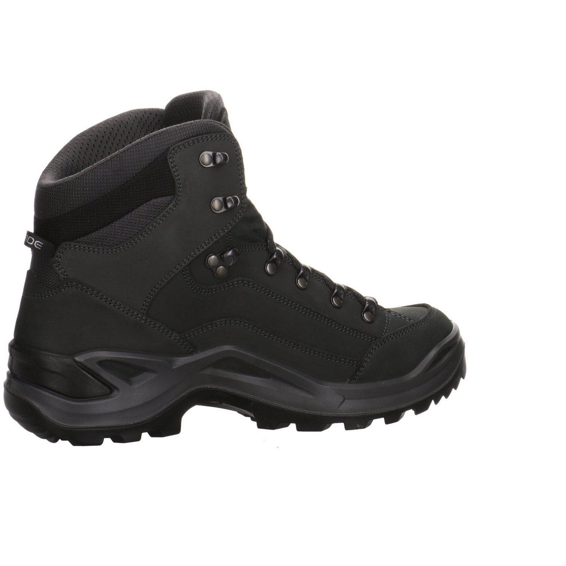 Lowa Herren Outdoor Schuhe Renegade GTX Leder-/Textilkombination Outdoorschuh mid Wanderschuh anthrazit/stahlblau