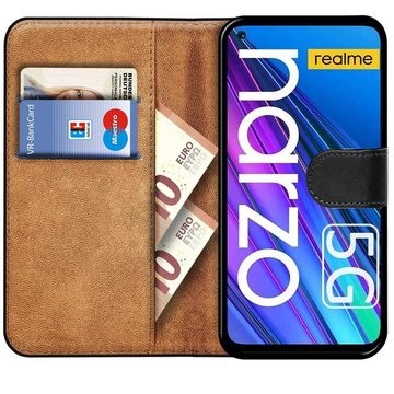 CoolGadget Handyhülle Book Case Handy Tasche für Realme Narzo 30 5G 6,5 Zoll, Hülle Klapphülle Flip Cover Etui Schutzhülle stoßfest