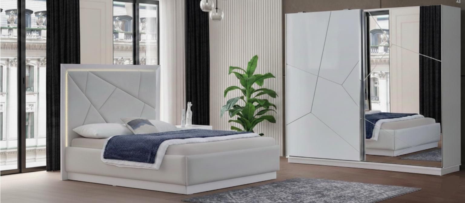 JVmoebel Schlafzimmer-Set Stilvolles 2-teiliges Schlafzimmer-Set für modernen Schlafkomfort, (2-tlg), Made in Europa