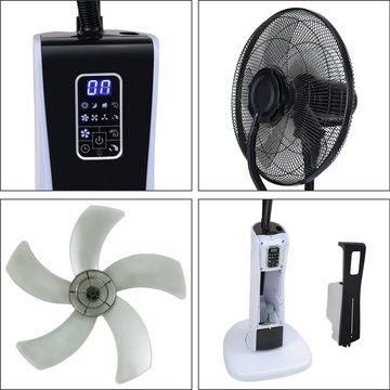 Randaco Standventilator Standventilator Ventilator mit Wasser, prühnebel, Fernbedienung, Timer