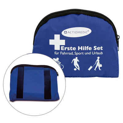 GRAMM medical Erste-Hilfe-Set Fahrrad- und Freizeit-Verbandtasche Blau 170 x 125 x 50 mm gefüllt