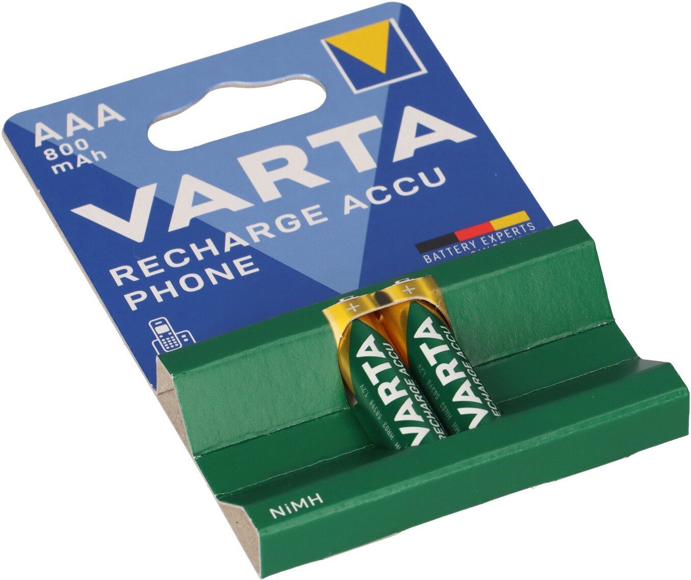 VARTA 2x Akku AAA 1,2V 800mAh kompatibel Audioline BigTel 200 202 280 Akku