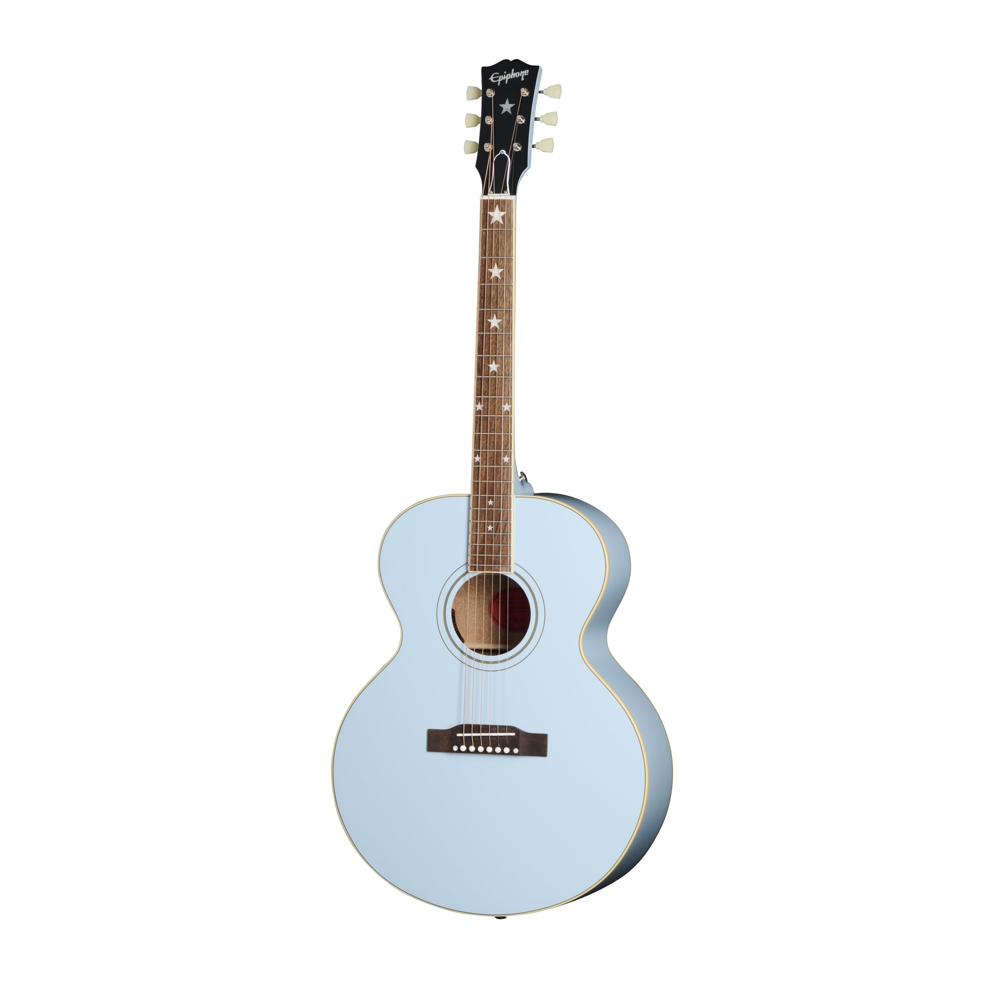 Epiphone Westerngitarre, Westerngitarren, Jumbo Gitarren, J-180 LS Frost Blue - Westerngitarre