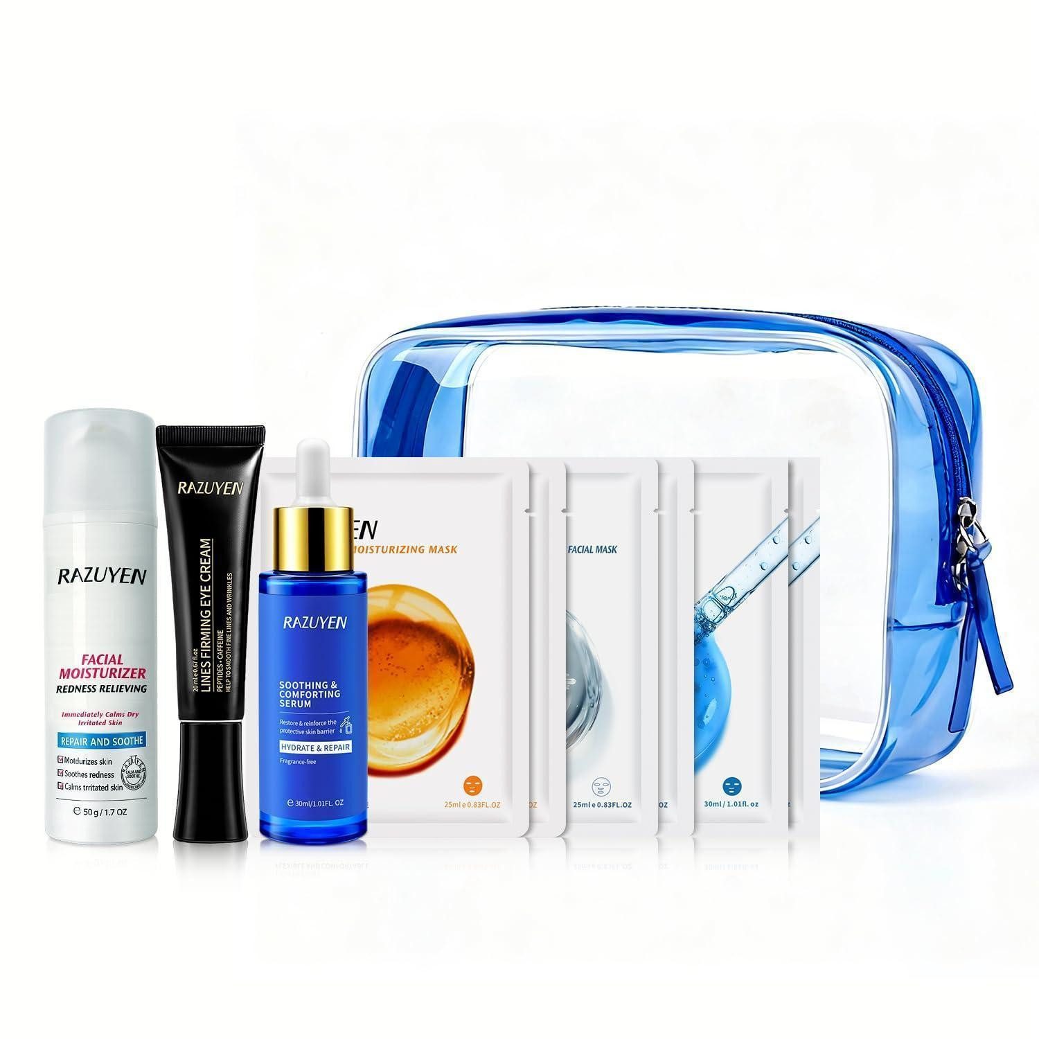 LuxusKollektion Pflege-Geschenkset Geschenkset 9tlg. mit Serum, Gesichts-/Augencreme