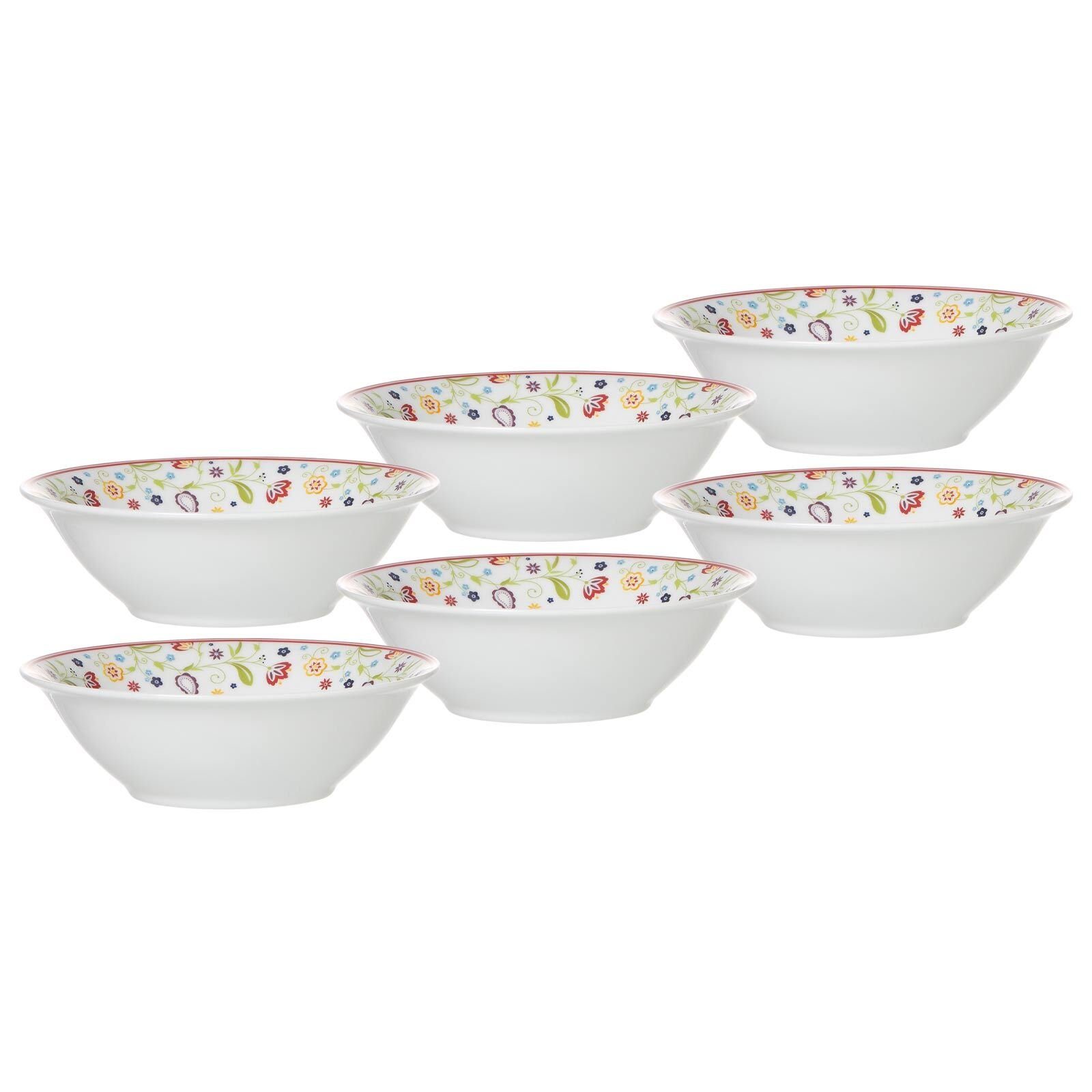 Ritzenhoff & Breker Schale Shanti Salatschüsseln ø 14,5 cm 6er Set, Porzellan, (6 Schalen, 6-tlg) | Schüsseln