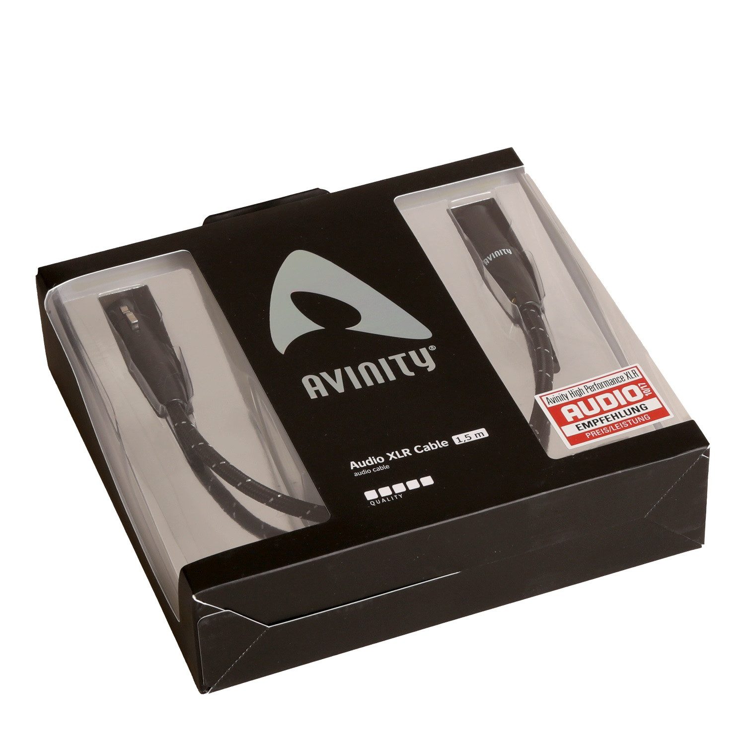 AVINITY Adapter-Kabel 1,5m XLR-Stecker zu XLR-Buchse Audio-Kabel, XLR-Stecker, XLR (150 cm), Profi XLR Verlängerungskabel Mikrofon Lautsprecher Keyboard PC etc