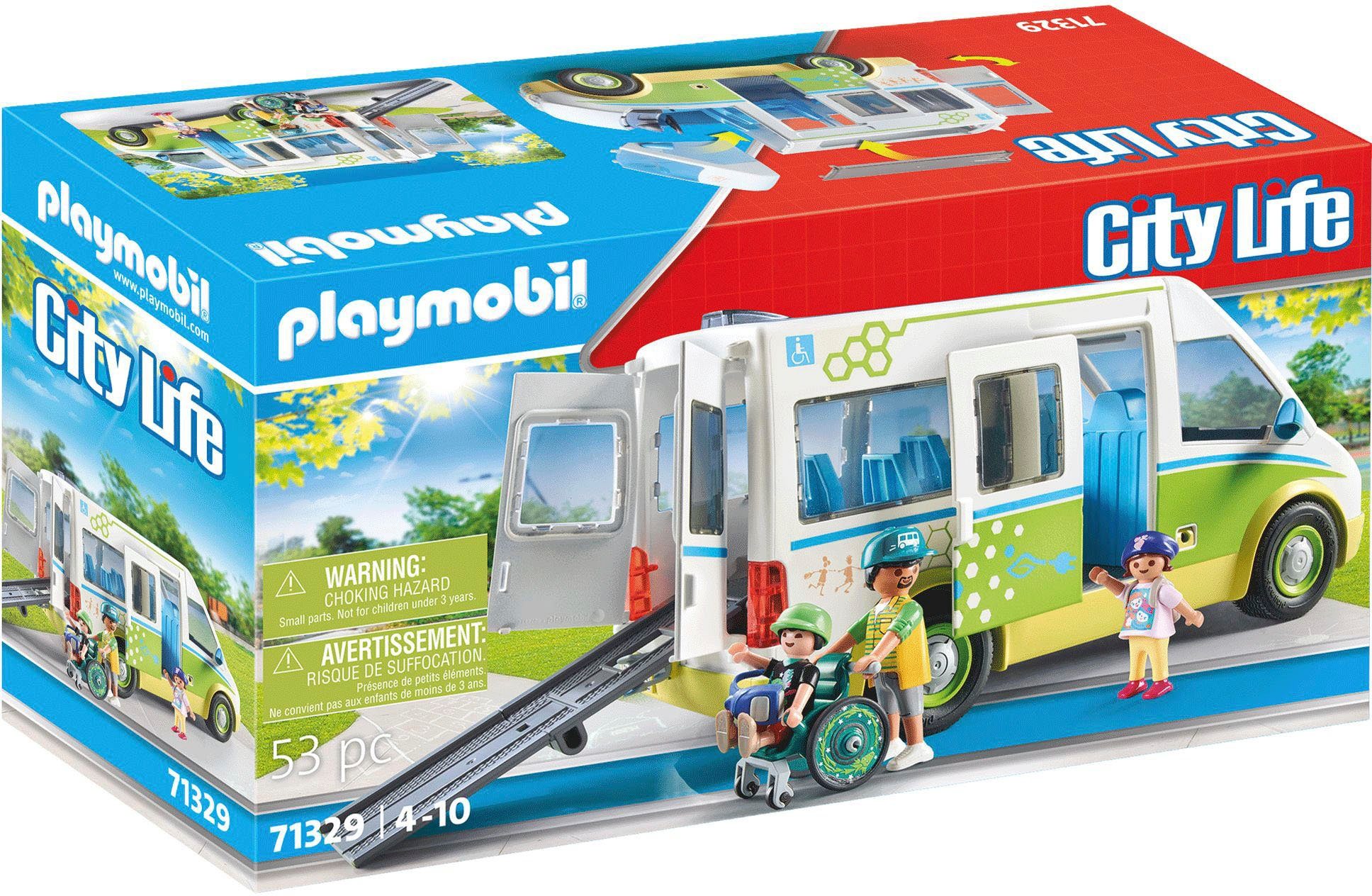 Playmobil® Konstruktions-Spielset Schulbus (71329), City Life, (53 St), Made in Europe