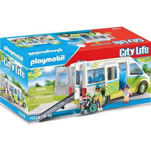 Playmobil® Konstruktions-Spielset Schulbus (71329), City Life, (53 St), Made in Europe