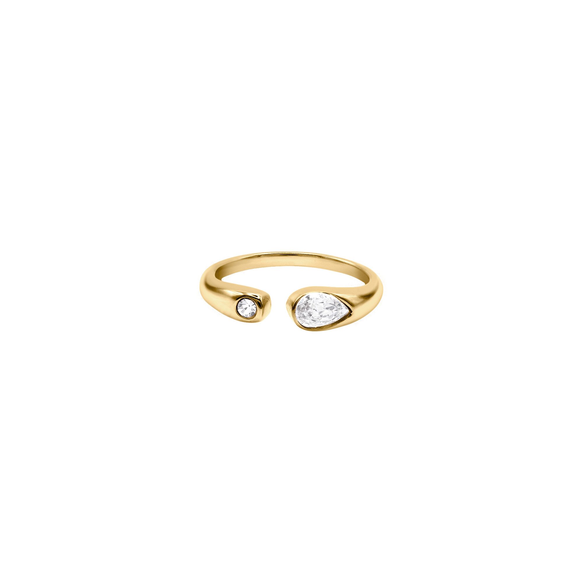 Heideman Fingerring Zala goldfarben (Ring, 1-tlg., inkl. Geschenkverpackung), Ring mit Zirkonia Stein Frauen