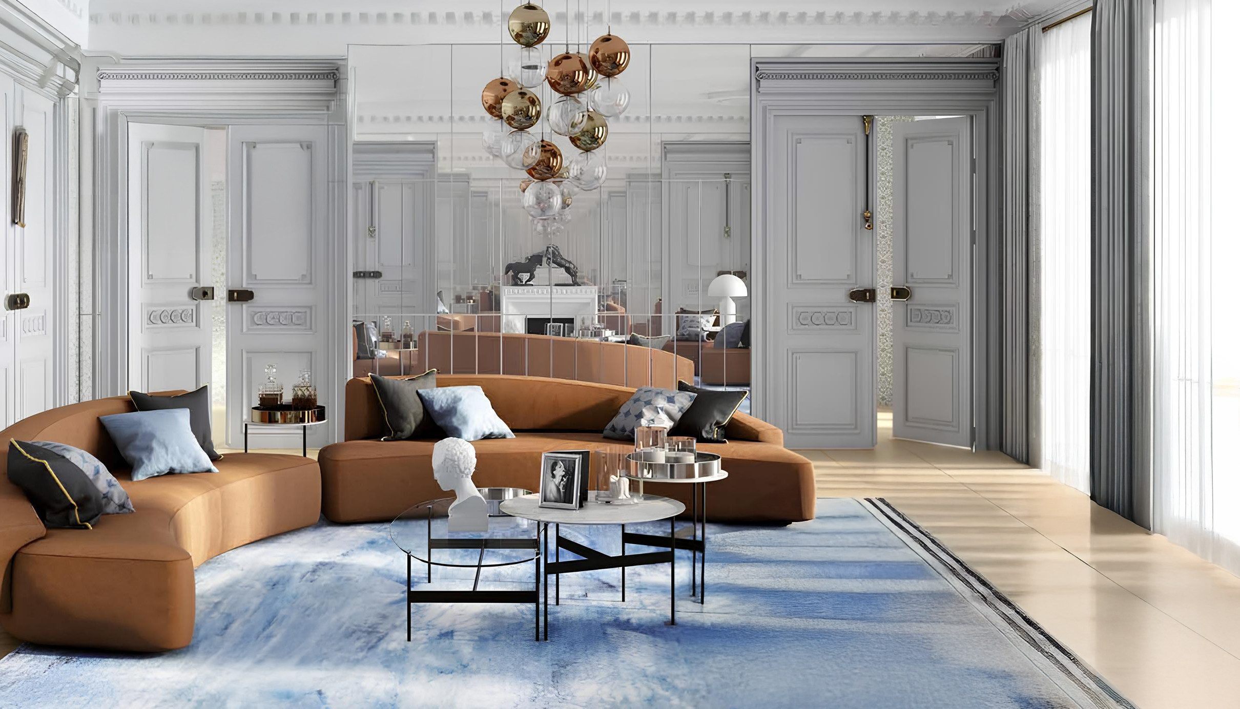 Xlmoebel Big-Sofa Ecksofa aus Stoff in modernem Design für das Wohnzimmer, 2 Teile, Hergestellt in Europa