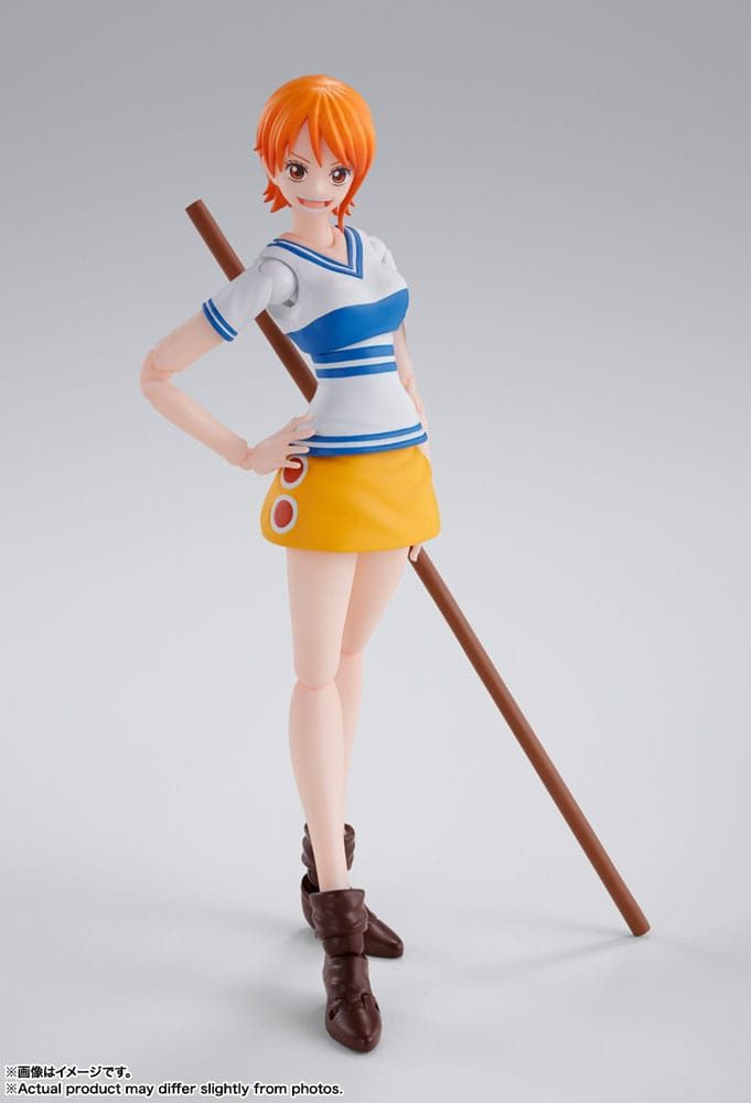 Bandai Tamashii Nations Actionfigur S.H.Figuarts One Piece Romance Dawn Nami 14 cm Actionfigur (Re-run)