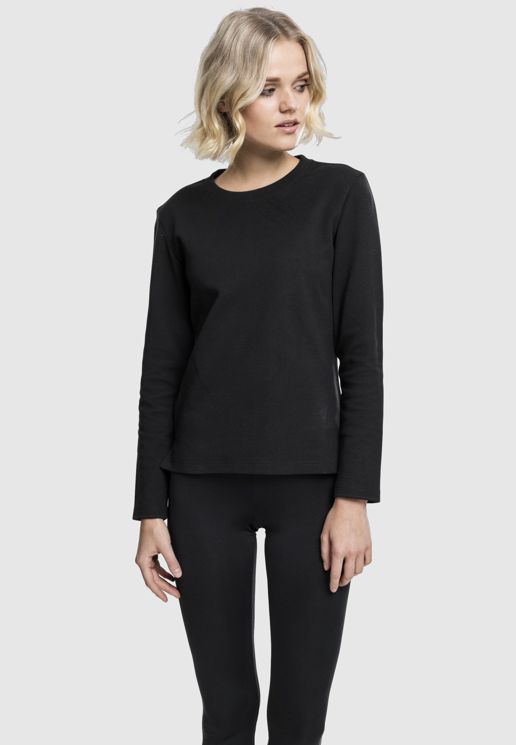 URBAN CLASSICS Sweatshirt Urban Classics Damen Ladies Athletic Interlock Crewneck (1-tlg)