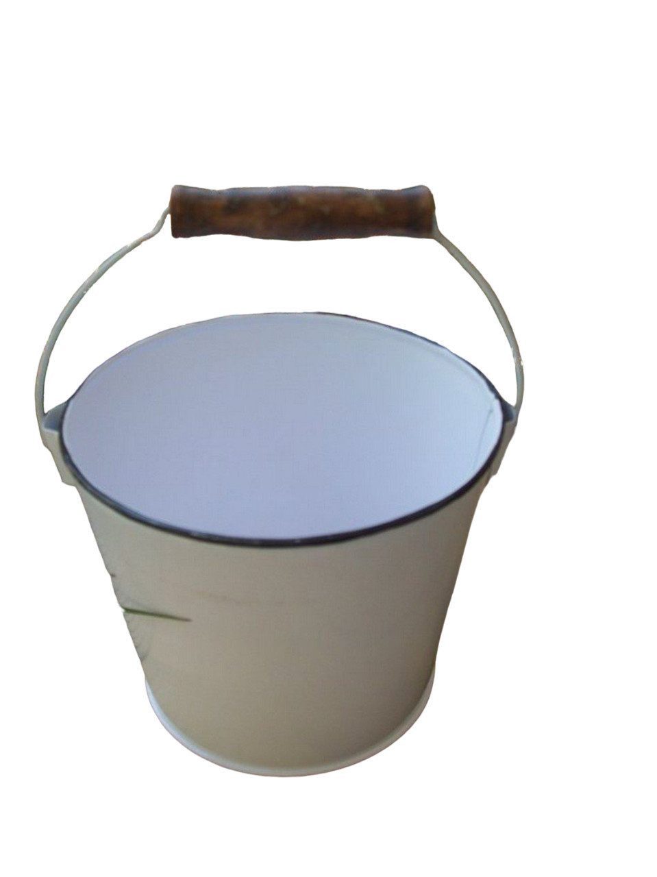 Deko-Impression Übertopf Dekorativer Kücheneimer Emaille Blumentopf Pflanztopf weiss (1 St)