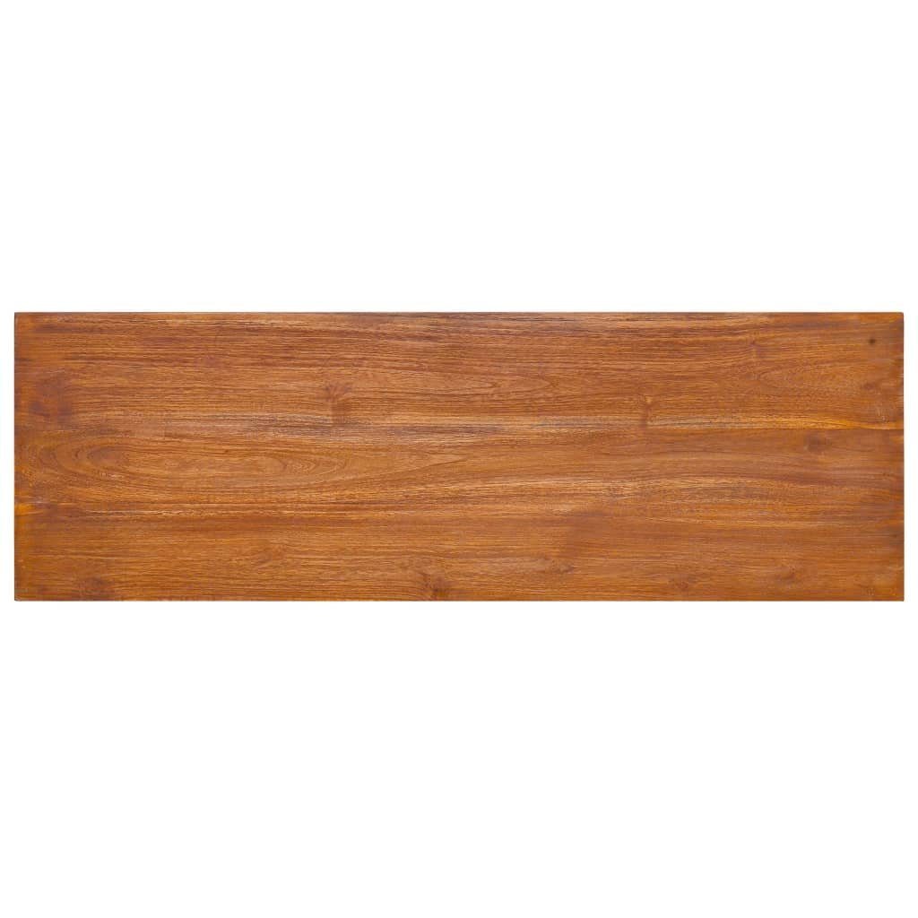 Massivholz vidaXL cm Teak TV-Schrank (1-St) Wand-TV-Schrank 90x30x30