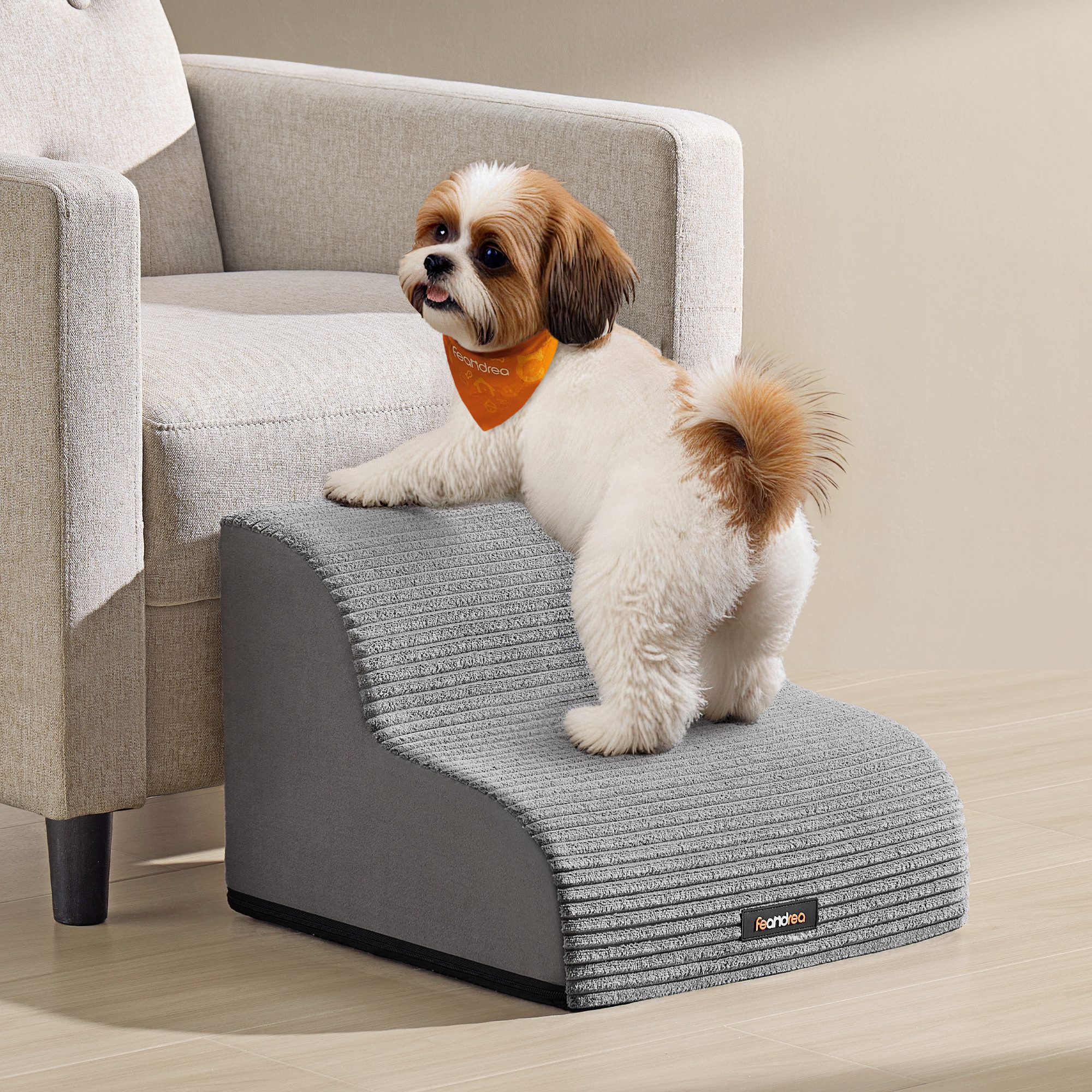 FEANDREA Haustiertreppe, 2/3/4-stufig-Hundetreppe,für Sofa,wasserdichte Kat günstig online kaufen