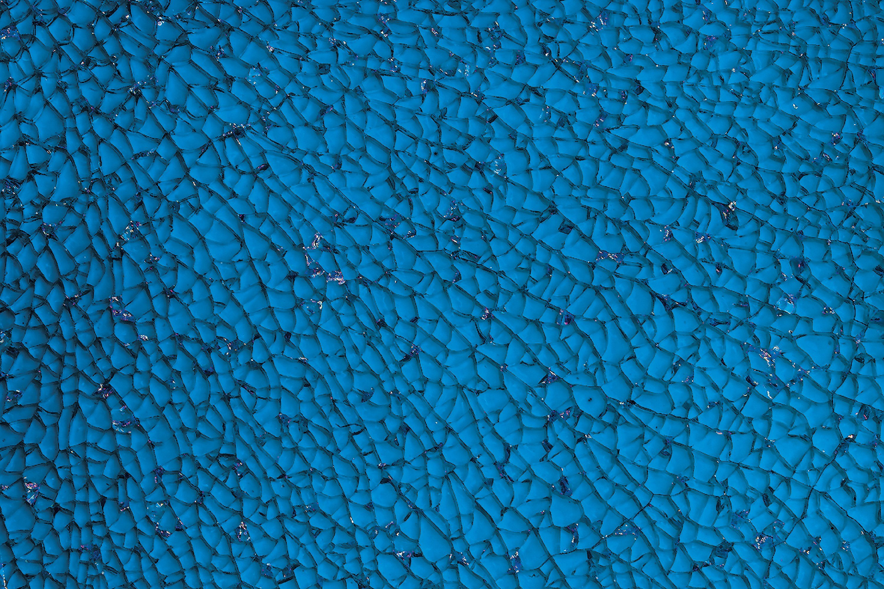 Glorex cm Dekoobjekt Platte, Blau Crackle 20 15 x cm Mosaik